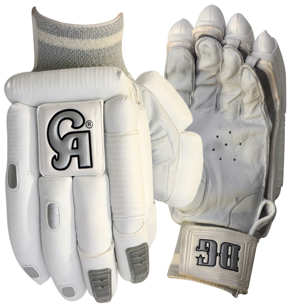 CA DG DRAGON WHITE CRICKET BATTING GLOVES
