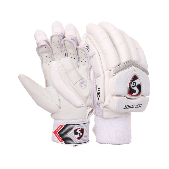 SG TEST WHITE BATTING GLOVES