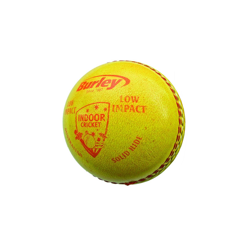 BURLEY LOW IMPACT INDOOR LEATHER CRICKET BALL