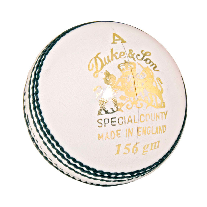 DUKES SPECIAL COUNTY 4 PIECE CRICKET BALLS WHITE