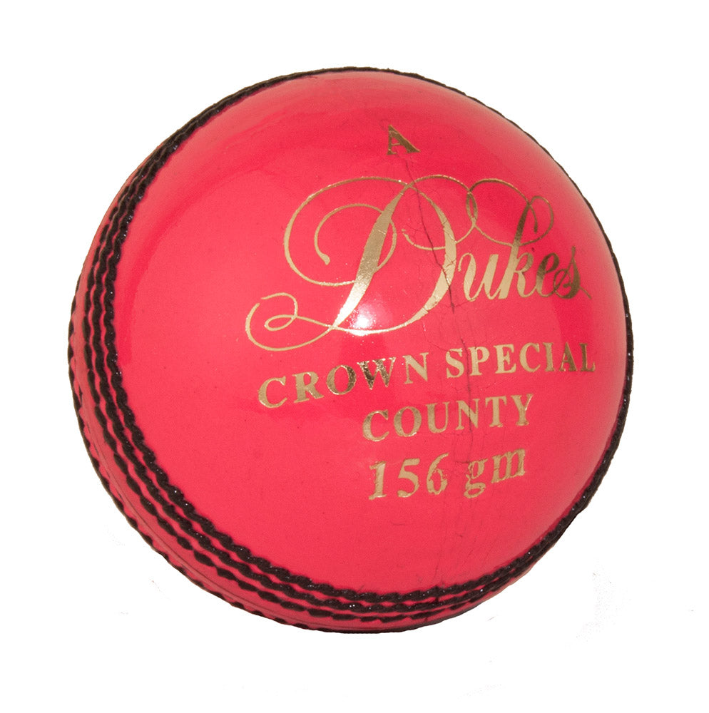 DUKES CROWN SPECIAL COUNTY 4 PIECE CRICKET BALLS PINK