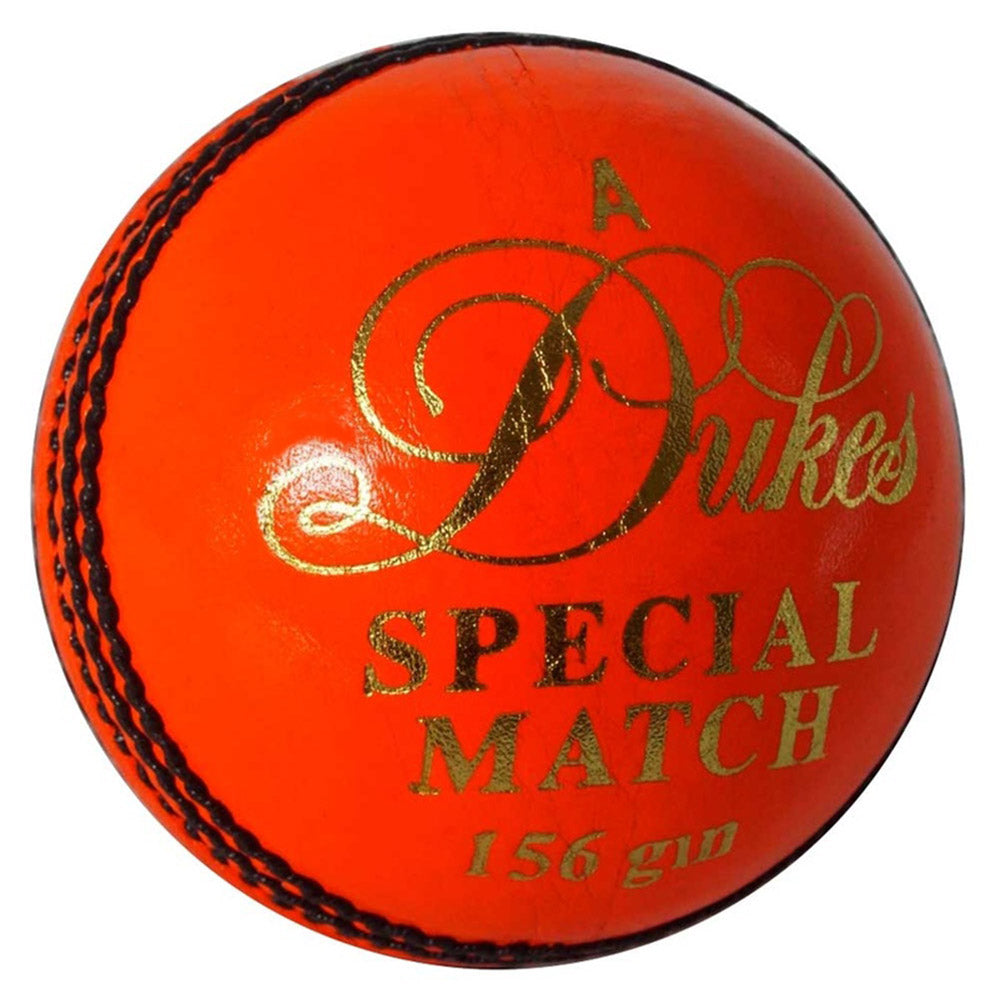 DUKES SPECIAL MATCH 4 PIECE CRICKET BALLS ORANGE
