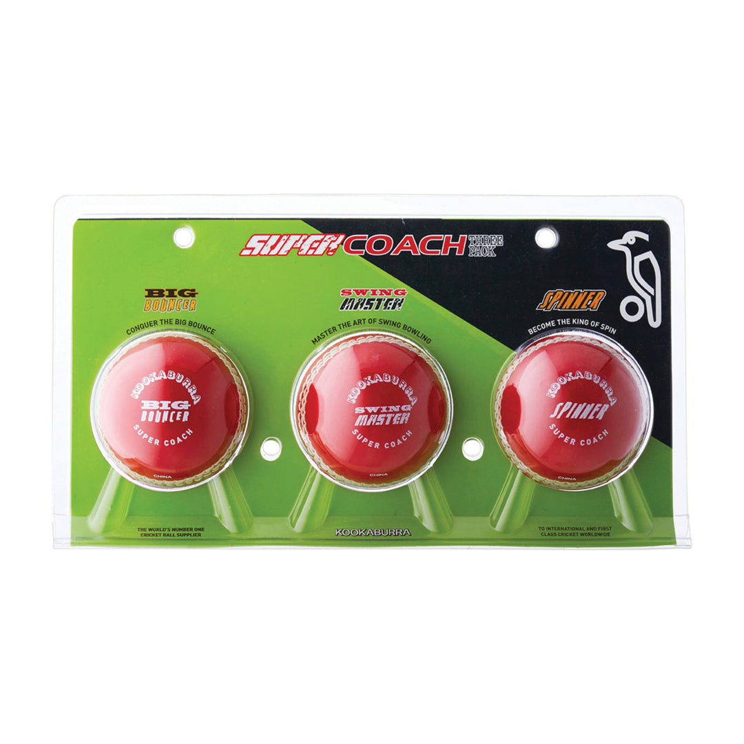 KOOKABURRA SUPER COACH 3PACK BOUNCE/SWING/SPIN