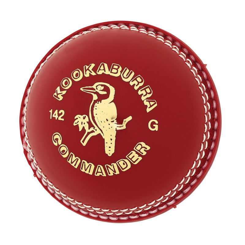 KOOKABURRA COMMANDER PLASTIC CRICKET BALLS RED