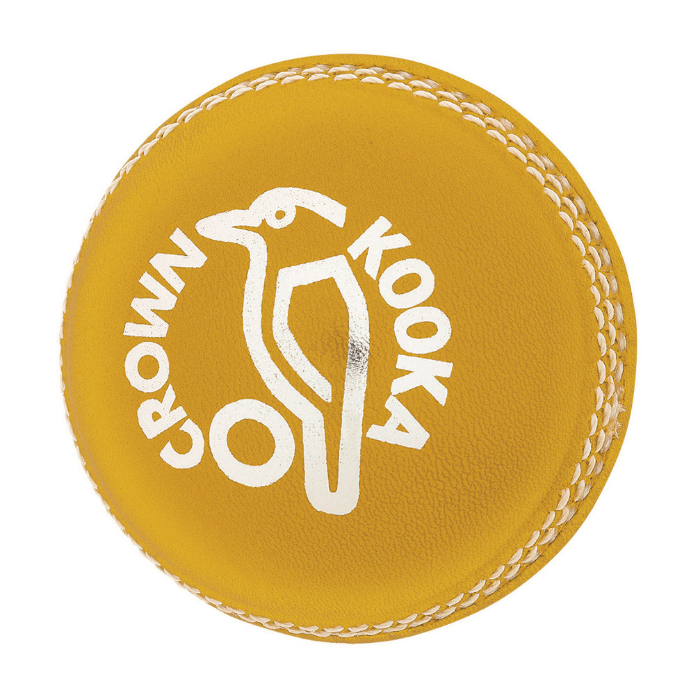 KOOKABURRA CROWN 2 PIECE CRICKET BALLS YELLOW