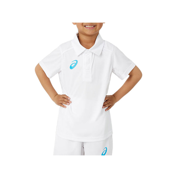 ASICS 23 SHORT SLEEVE PLAYING SHIRT WHITE JUNIOR