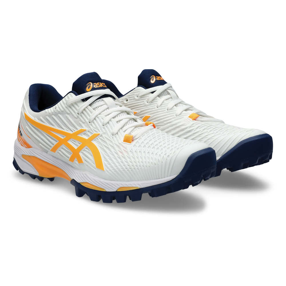 ASICS FIELD SPEED FF WHITE ORANGE Greg Chappell Cricket Centre