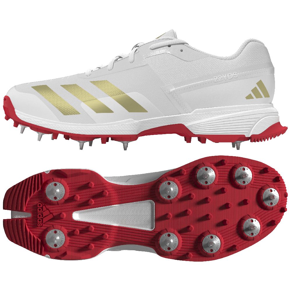 ADIDAS adiZERO 22YDS CRICKET SPIKE GOLD – Greg Chappell Cricket Centre