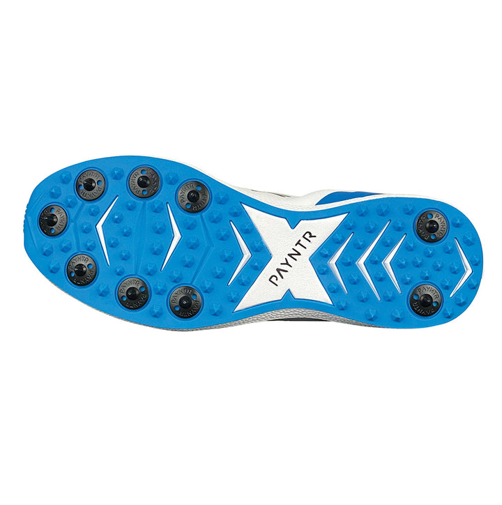 PAYNTR XPF-19 CRICKET SPIKE WHITE/BLUE