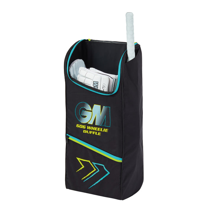 GM CRKT 606 WHEELIE DUFFLE BLACK/CYAN/FL