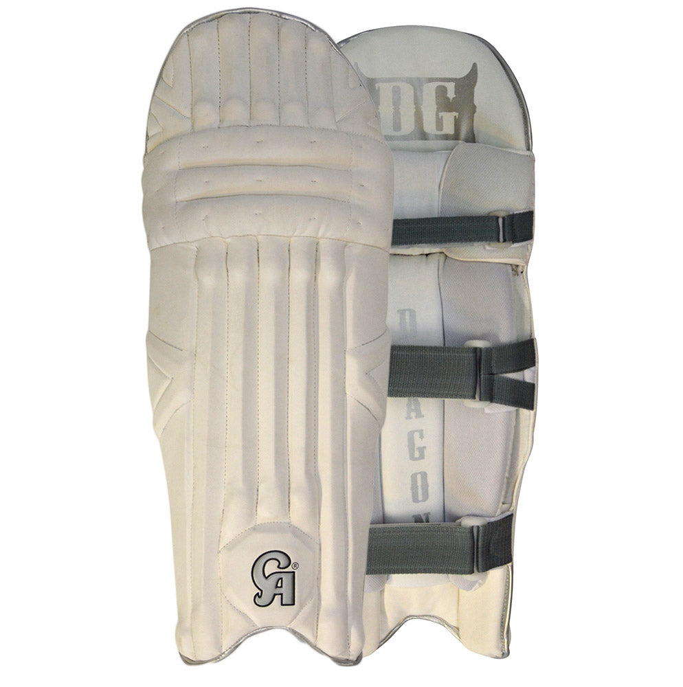 CA DG DRAGON WHITE CRICKET BATTING PADS