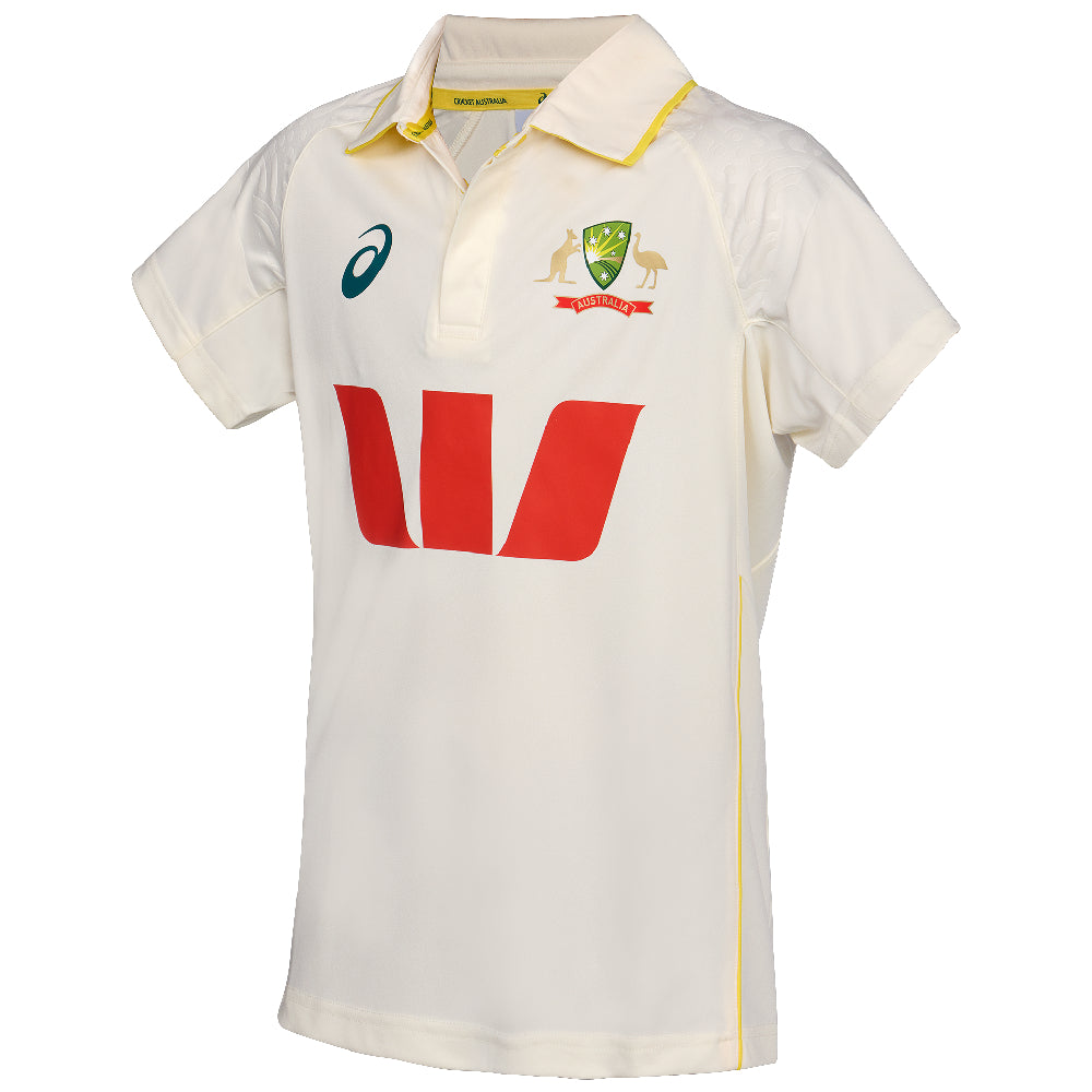 ASICS CA 25/26 REPLICA TEST SHIRT JUNIOR – Greg Chappell Cricket
