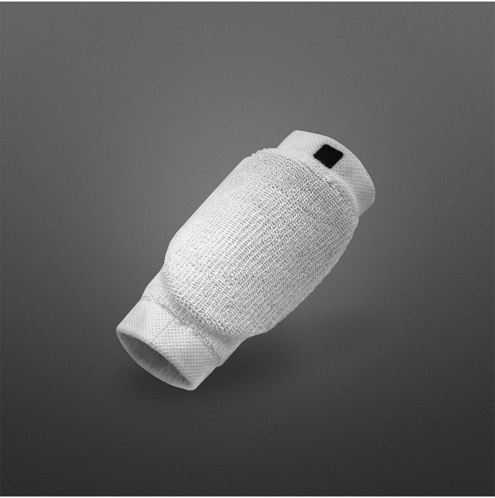 HARD YARDS WHITE SWEATBAND W/6MM GUARD