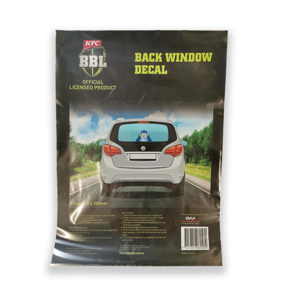 BIG BASH LEAGUE BBL BACK WINDOW DECAL