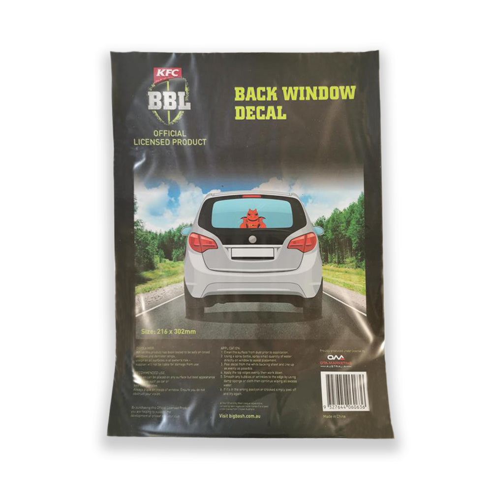 BIG BASH LEAGUE BBL BACK WINDOW DECAL