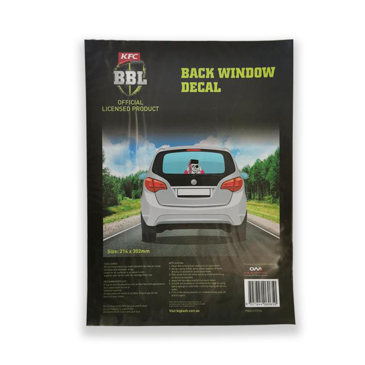 BIG BASH LEAGUE BBL BACK WINDOW DECAL