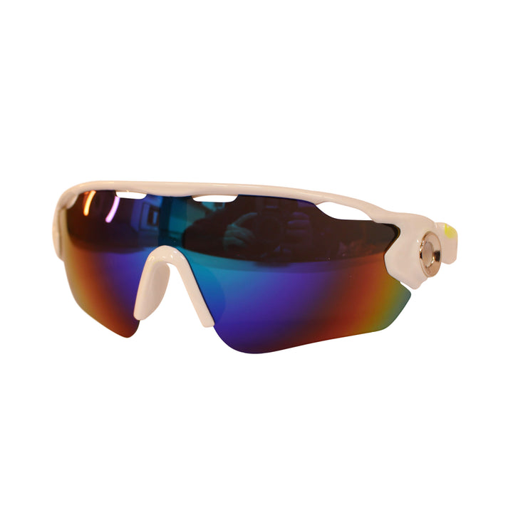 COUNTY NORDIC SUNGLASSES WHITE/YELLOW - MULTI COLOUR LENS