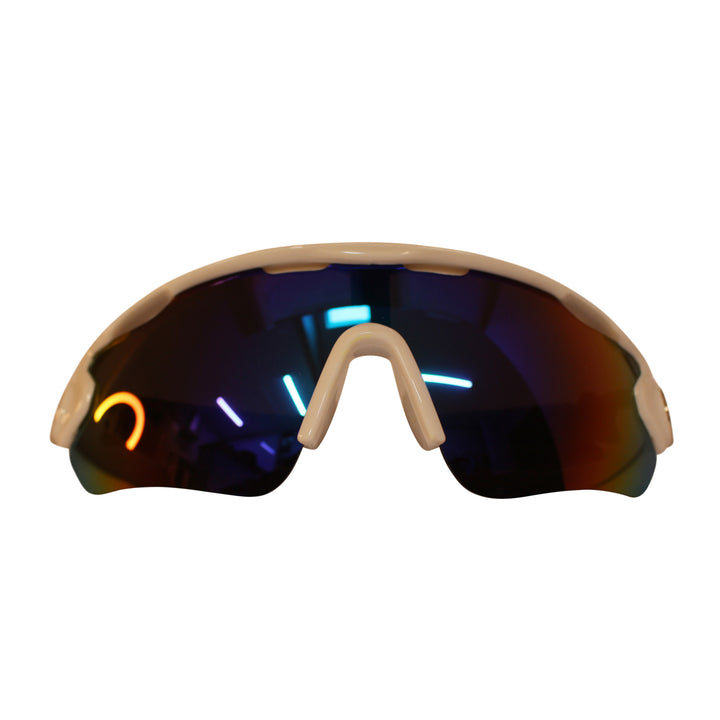 COUNTY NORDIC SUNGLASSES WHITE/YELLOW - MULTI COLOUR LENS