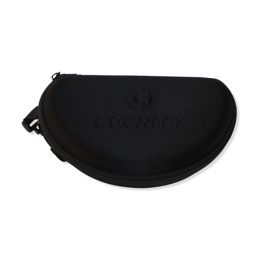 COUNTY SUNGLASSES PROTECTIVE CASE BLACK