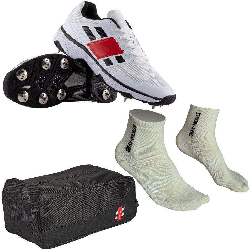 Gray-Nicolls Players Spikes, Socks & Boot Bag Bundle