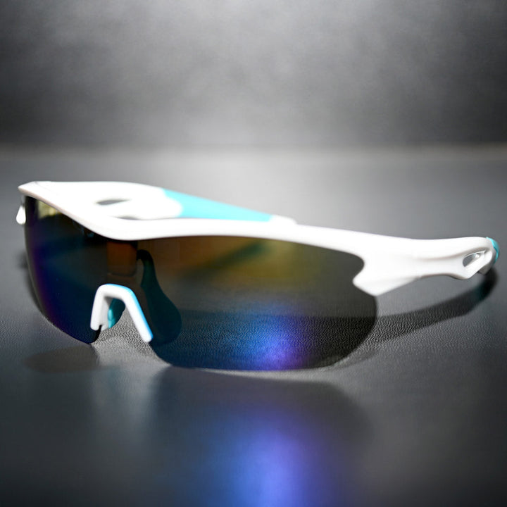 COUNTY CLASSIC SUNGLASSES WHITE/ROYAL - ROYAL LENS