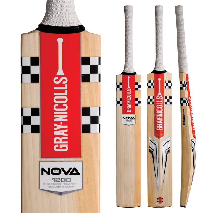 GRAY-NICOLLS NOVA 2.0 750 CRICKET BAT WITH GN 'PLAY NOW'