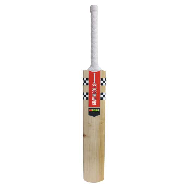 Front image of the Gray-Nicolls KABOOOM cricket bat.