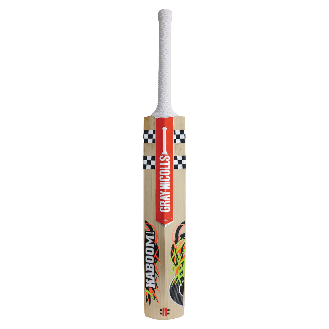 Rear image of the Gray-Nicolls KABOOOM cricket bat.