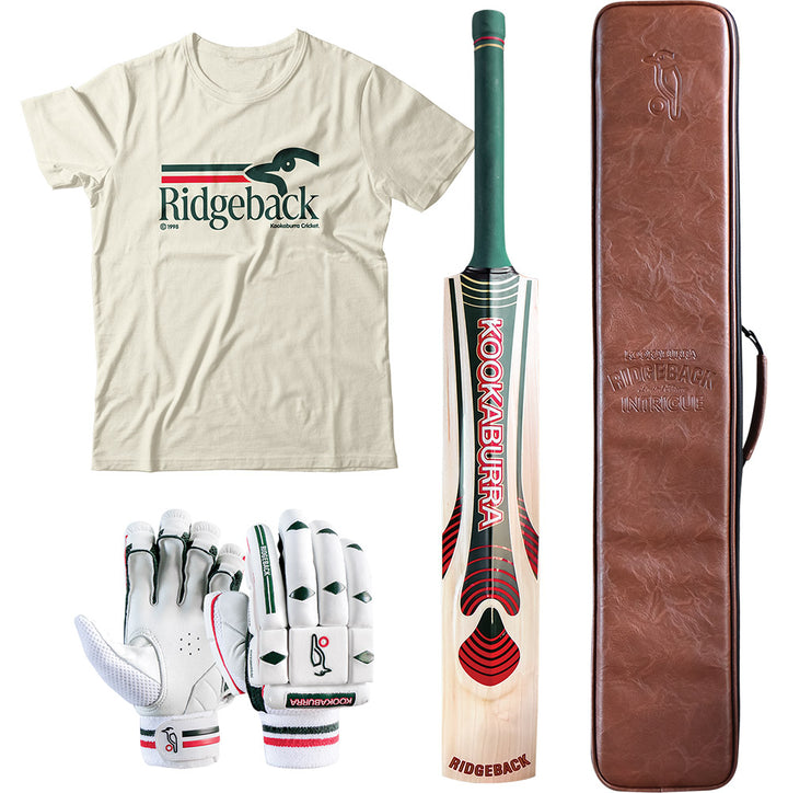 KOOKABURRA RETRO RIDGEBACK INTRIGUE LE CRICKET BAT BUNDLE