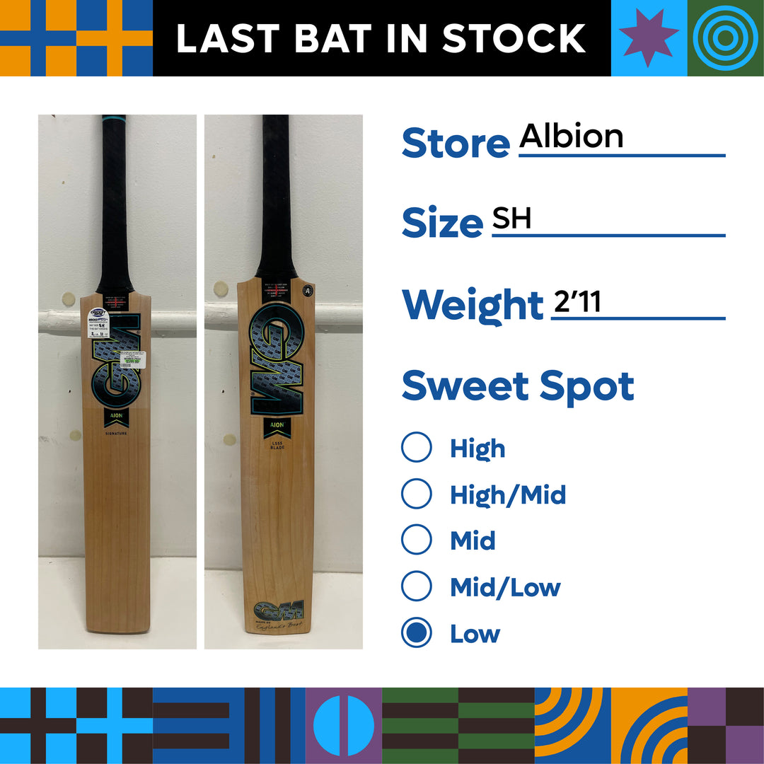 GUNN & MOORE AION L555 SIGNATURE TTN ENGLISH WILLOW BAT 24