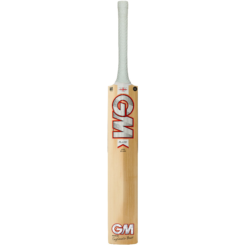 The back of a Gunn & Moore Flare cricket bat