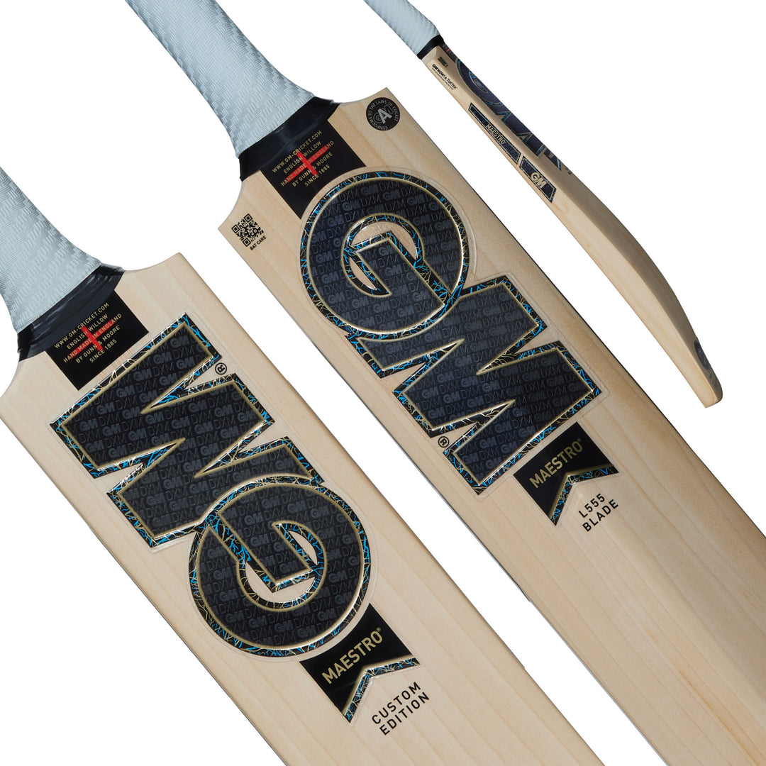 GUNN & MOORE MAESTRO 25 L555 CUSTOM EW CRICKET BAT