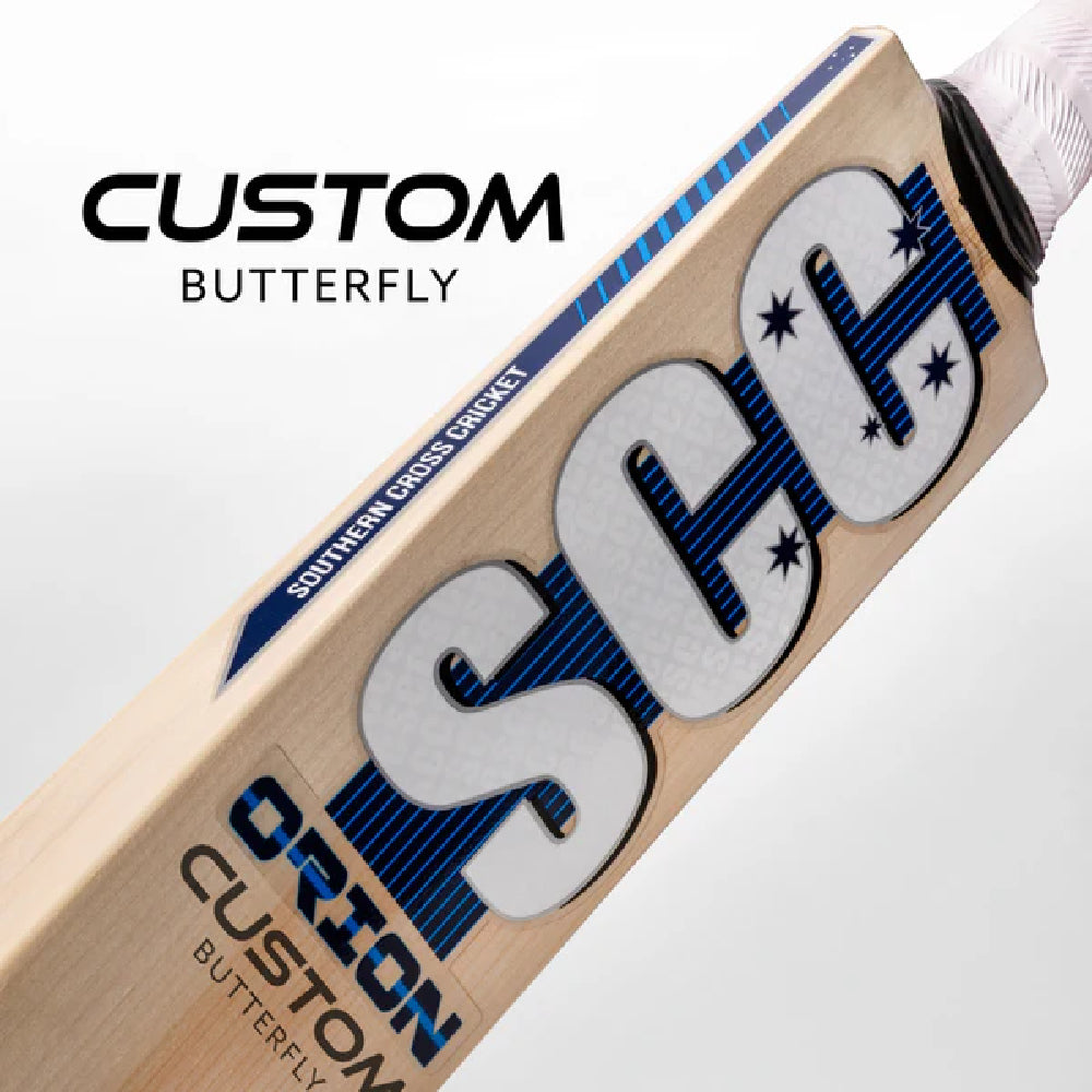 SOUTHERN CROSS CRICKET CUSTOM MADE BUTTERFLY WILLOW CRICKET BAT