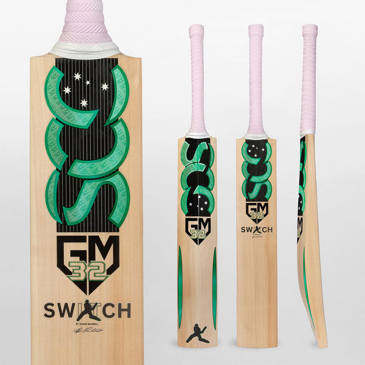 SCC CRICKET SWITCH GALAXY GREEN 5.0 EW CRICKET BAT JUNIOR