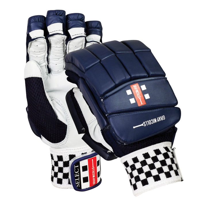 GRAY-NICOLLS SELECT COLOURED CRICKET BATTING GLOVES NAVY