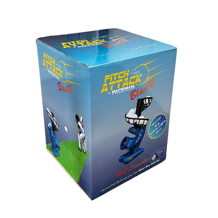 PACEMAN PITCH ATTACK BLASTER BOWLING MACHINE 9BF + BALLS