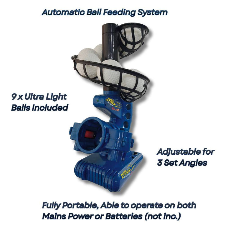PACEMAN PITCH ATTACK BLASTER BOWLING MACHINE 9BF + BALLS