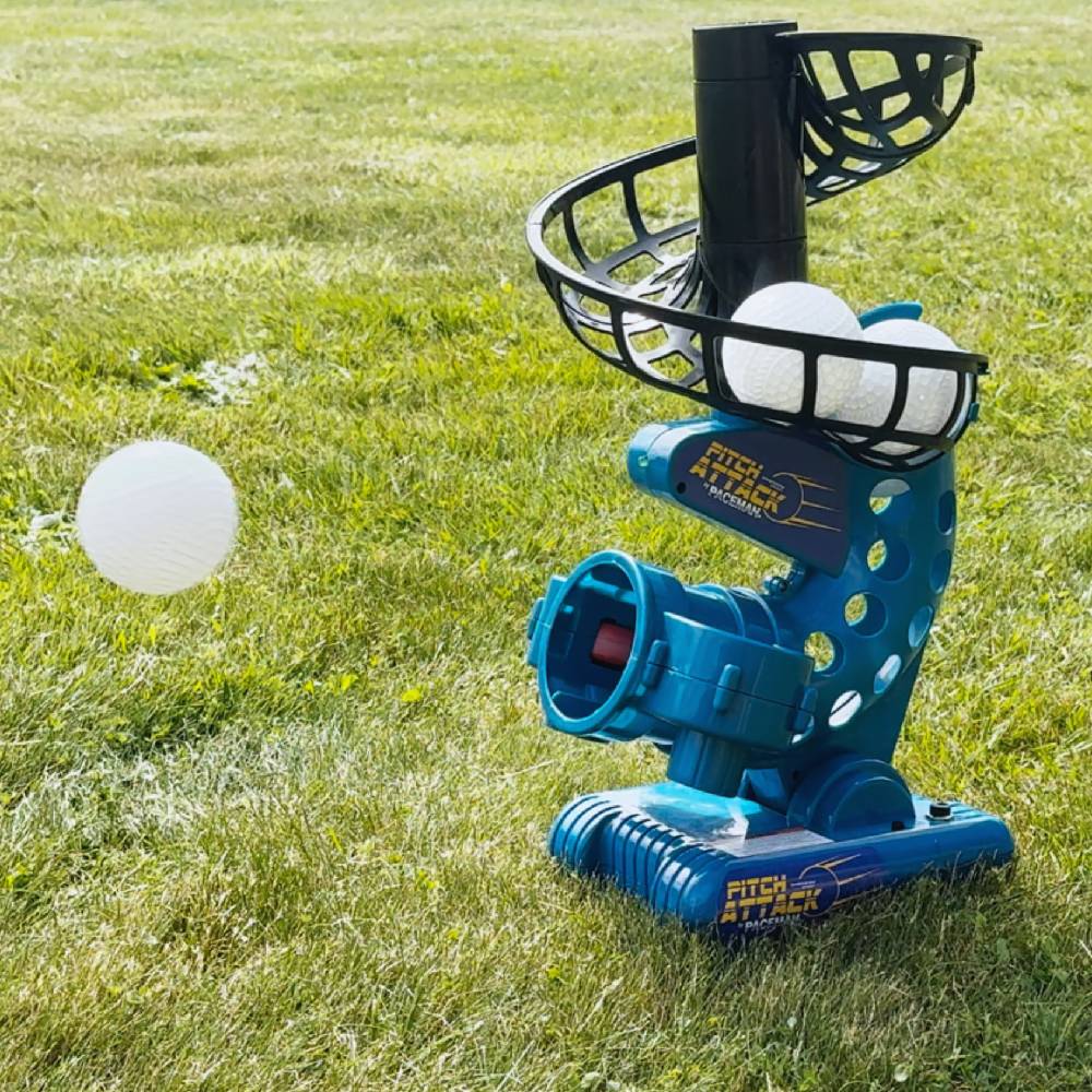 PACEMAN PITCH ATTACK BLASTER BOWLING MACHINE 9BF + BALLS