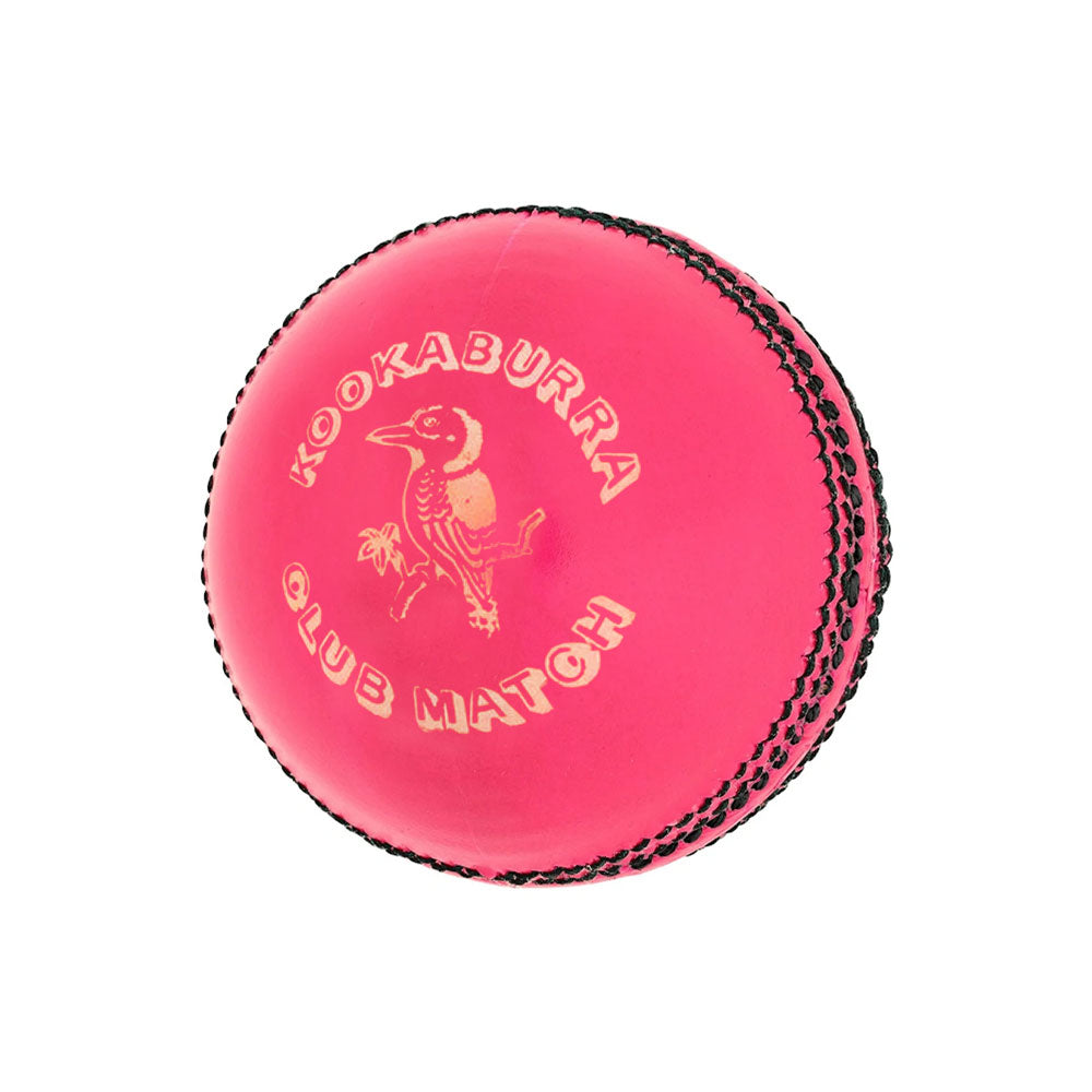 KOOKABURRA CLUB MATCH 4 PIECE CRICKET BALLS PINK