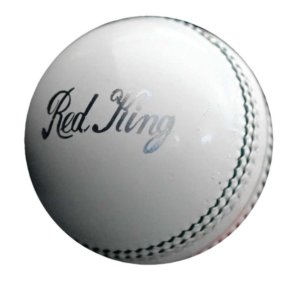 KOOKABURRA RED KING 2 PIECE CRICKET BALLS WHITE, STAMPED