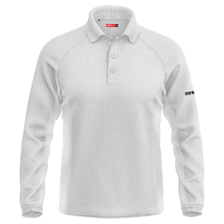 GRAY-NICOLLS SELECT XP LONG SLEEVE SHIRT WHITE