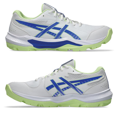 ASICS GEL-PEAKE 3 GS RUBBERS WHITE/NEON BLUE