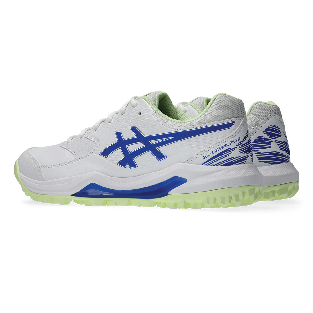 ASICS GEL-LETHAL FIELD 2 RUBBERS WHITE/NEON BLUE
