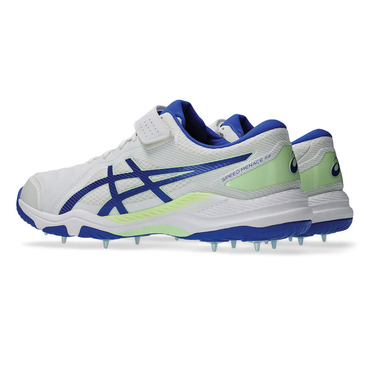 ASICS SPEED MENACE FF SPIKES WHITE/NEON BLUE