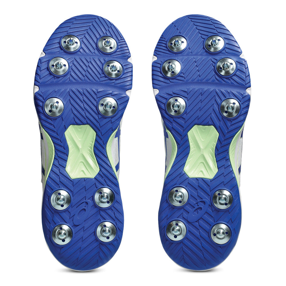 ASICS SPEED MENACE FF SPIKES WHITE/NEON BLUE