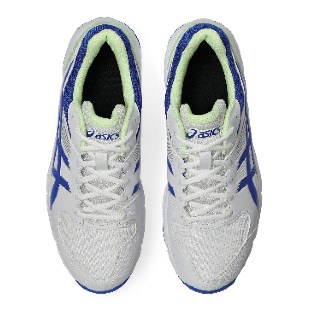 ASICS GEL 100 NOT OUT SPIKES WHITE/NEON BLUE