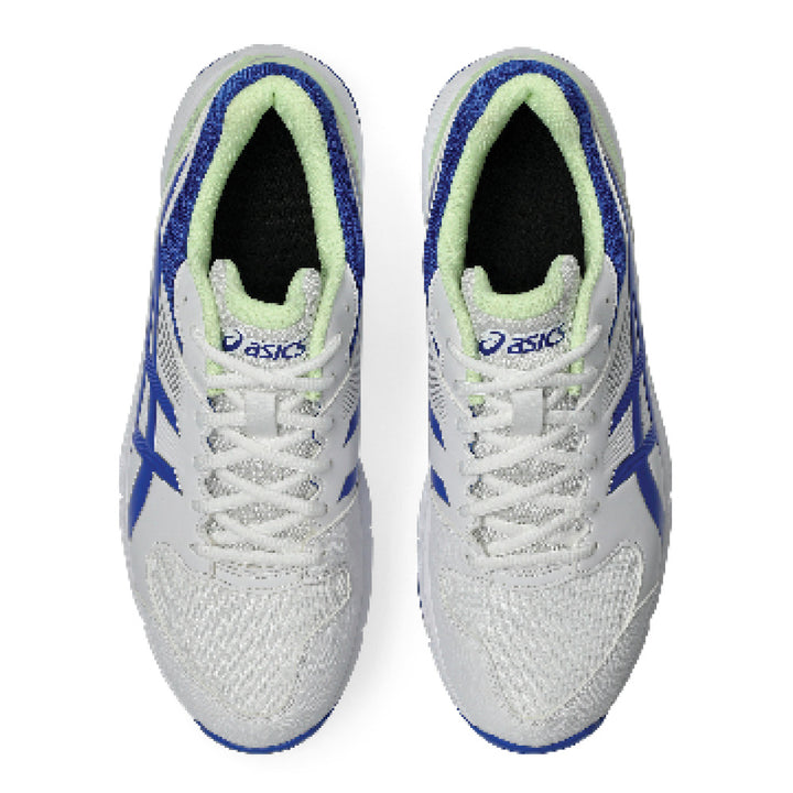 ASICS GEL 100 NOT OUT SPIKES WHITE/NEON BLUE