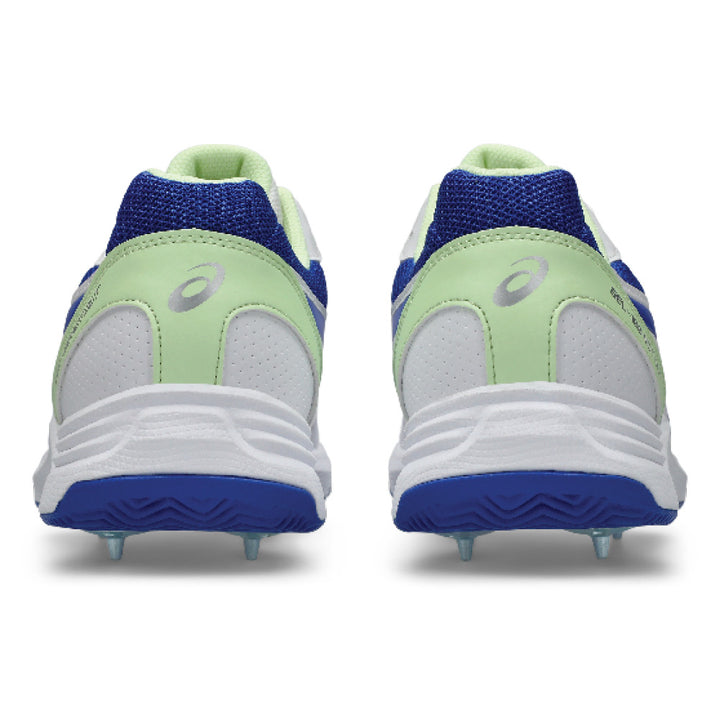 ASICS GEL 100 NOT OUT SPIKES WHITE/NEON BLUE
