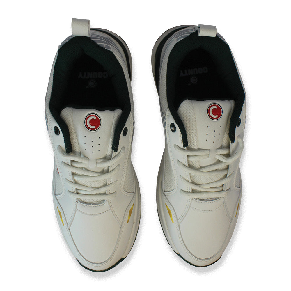 COUNTY CLIPPER 333 RUBBER WHITE/DARK GREEN/GOLD