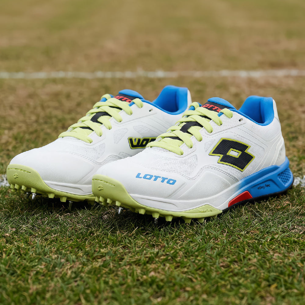 LOTTO SUPER SHOT SPIKE WHITE/BLUE/LIMEADE
